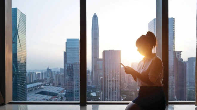 Cityscape window