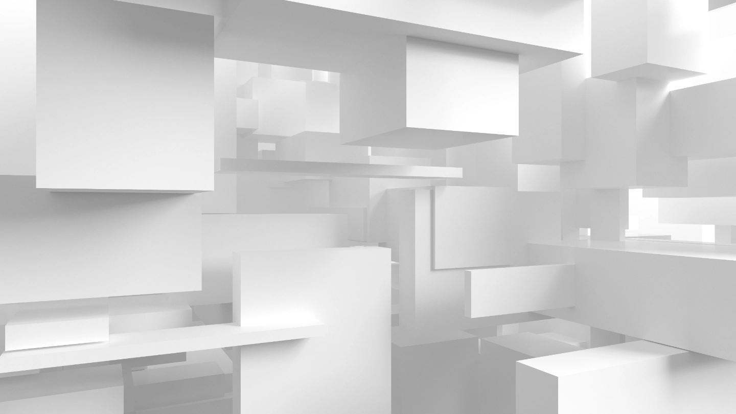 White three dimensional cubes tertiary White three dimensional cubes tertiary