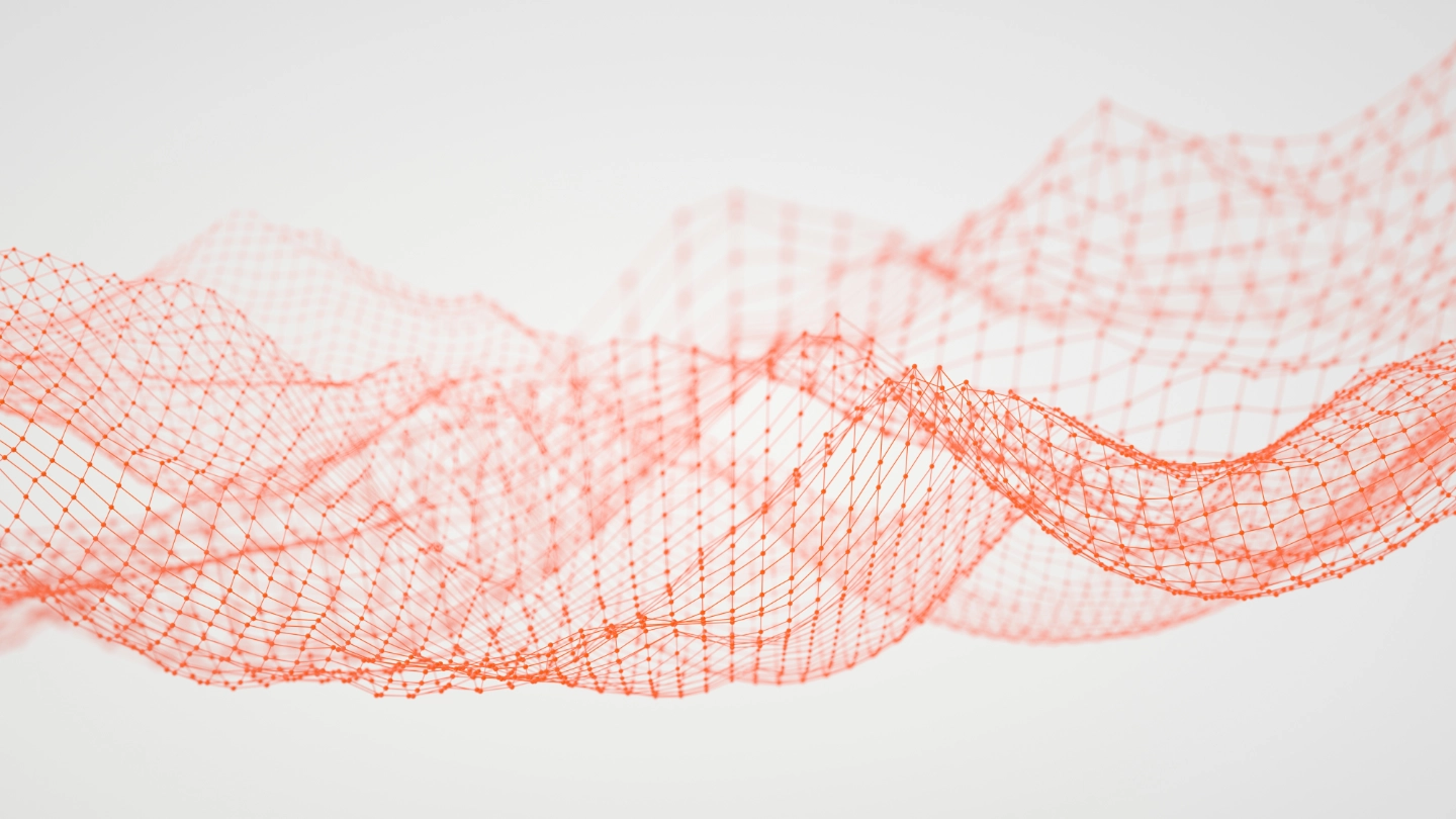 Three dimensional wave Three dimensional wave in red
