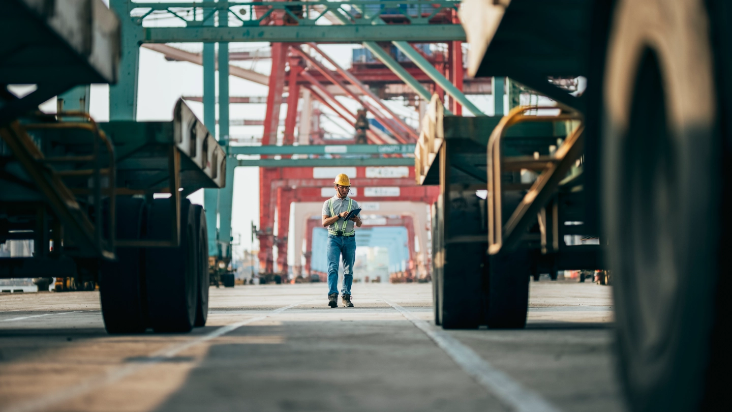 worker in logistic area image